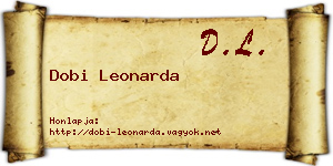 Dobi Leonarda névjegykártya